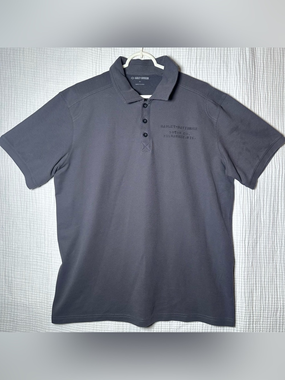 Harley-Davidson Polo Shirt Mens XL Performance Short Sleeve Motorcycle Casual